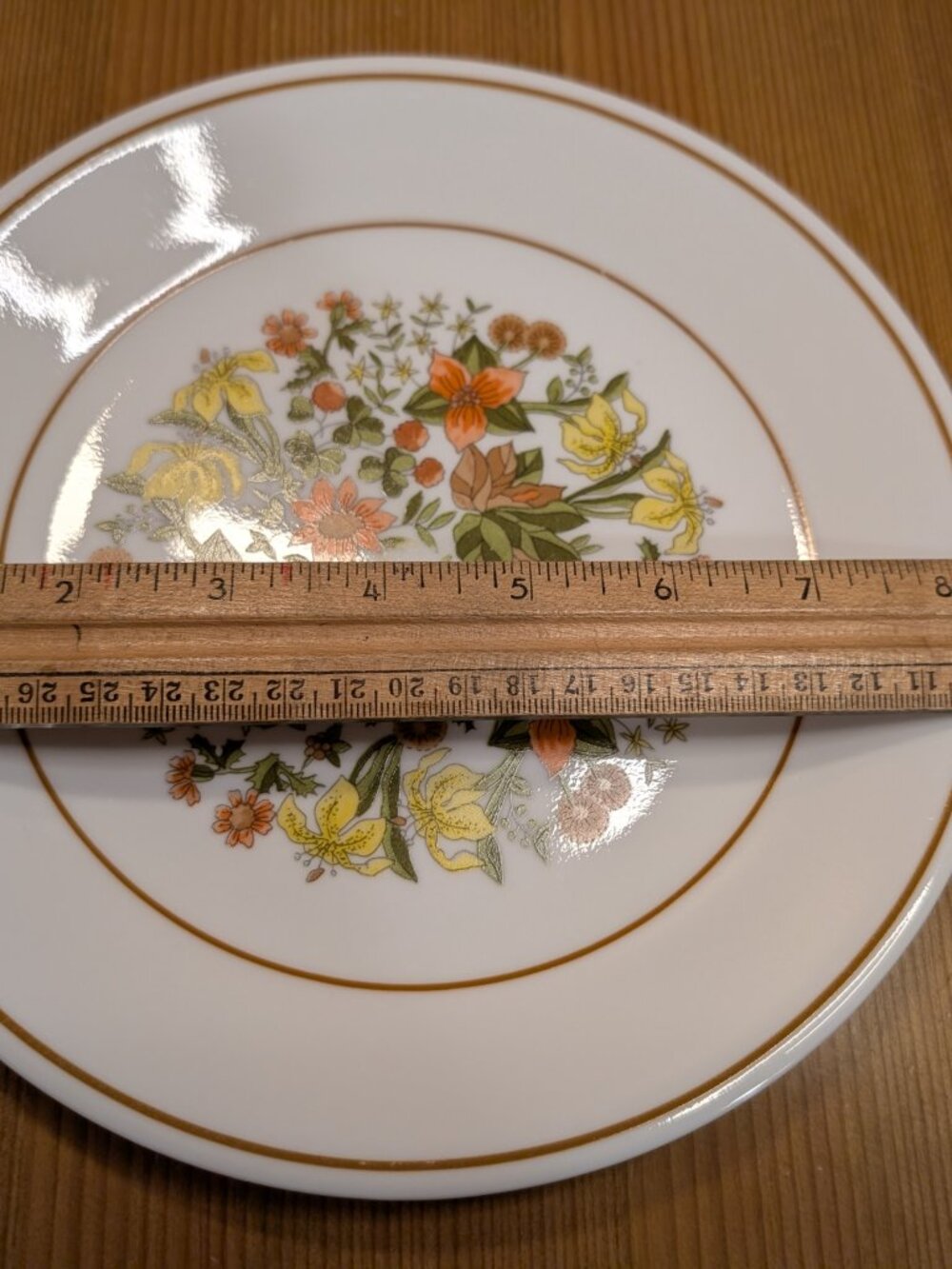Lot of 4 Corelle INDIAN SUMMER Luncheon/Salad Plates 8 1/2 Inch 8.5" Set - VGUC - Picture 4 of 7